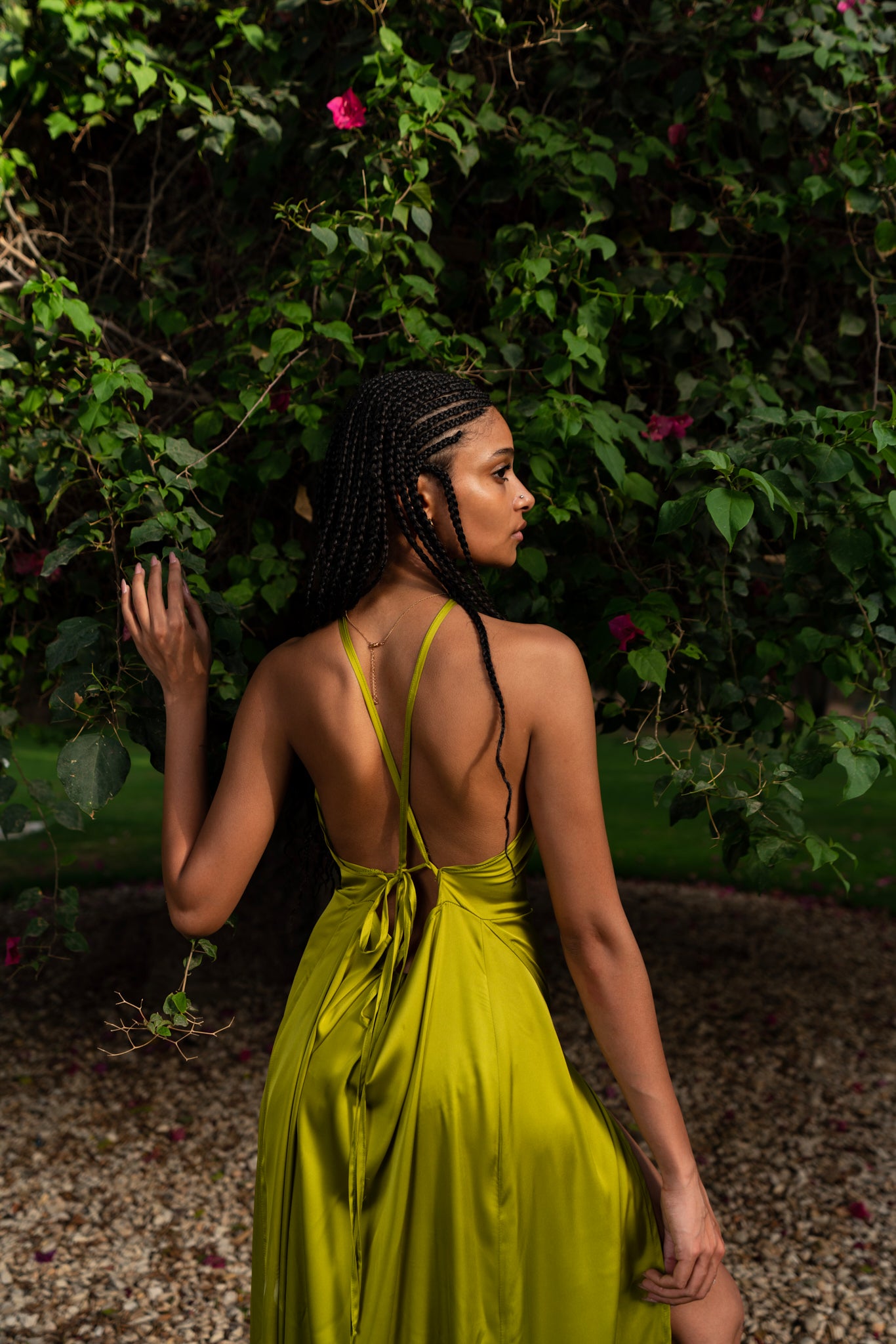 Allure satin Dress
