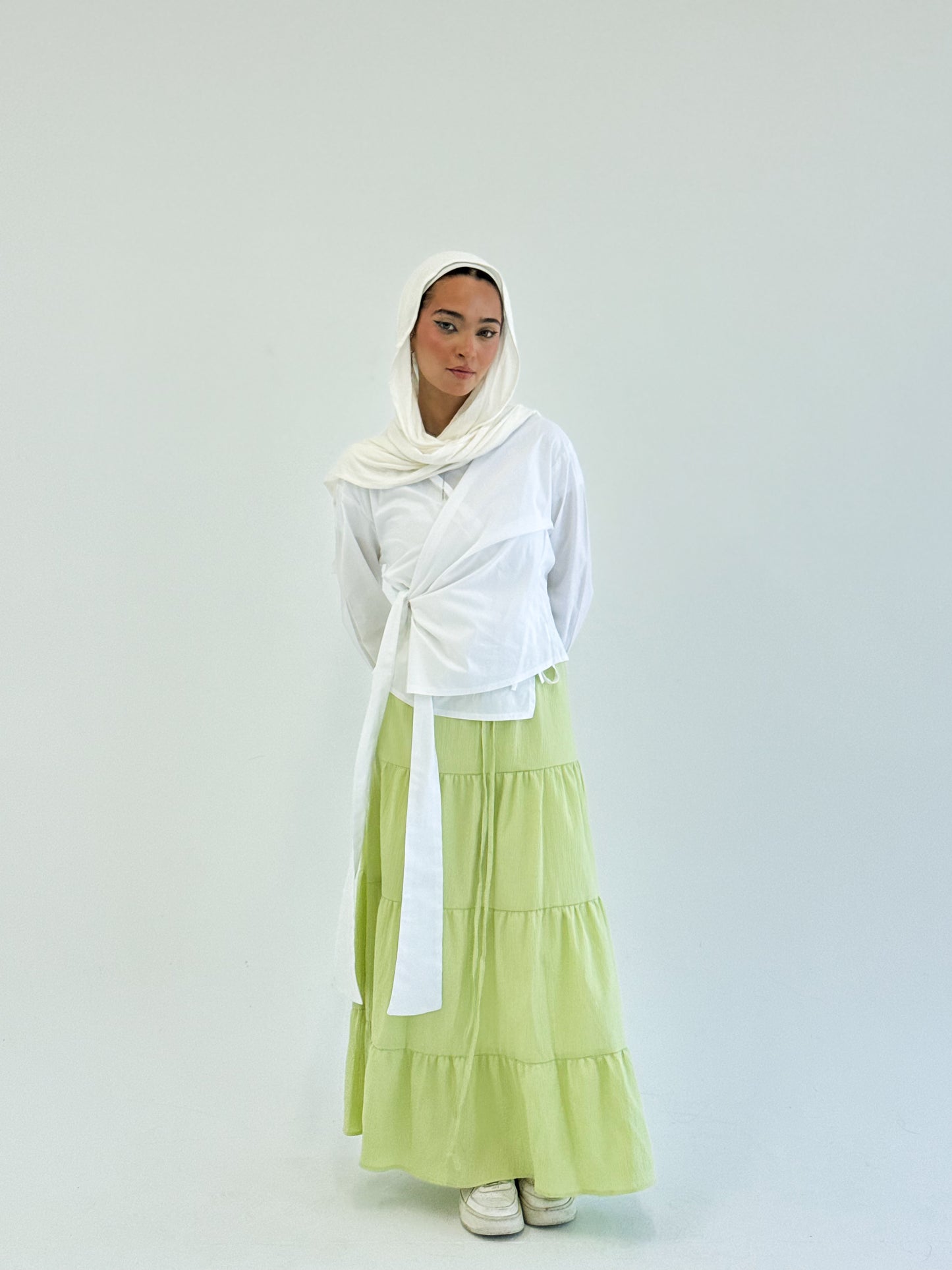 Wrap shirt-white