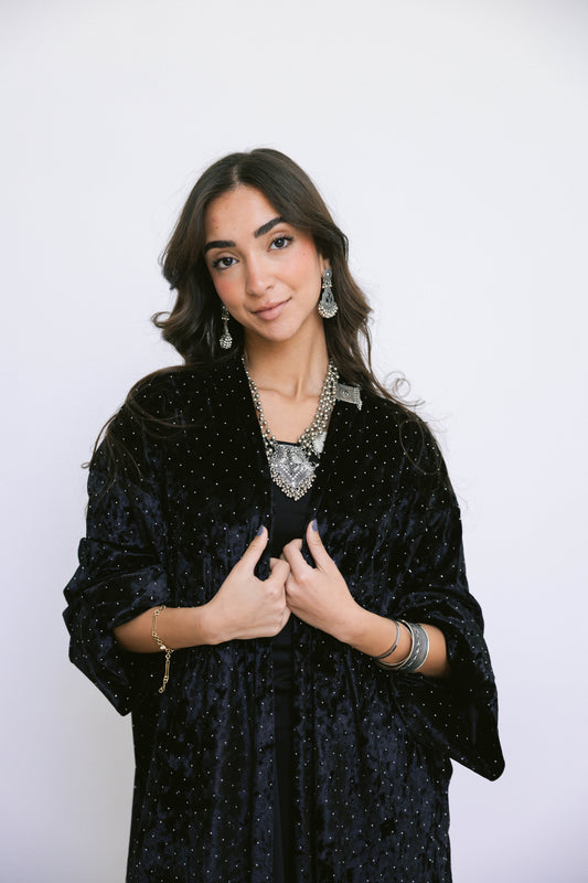 Ramdan moonlight Kimono-black