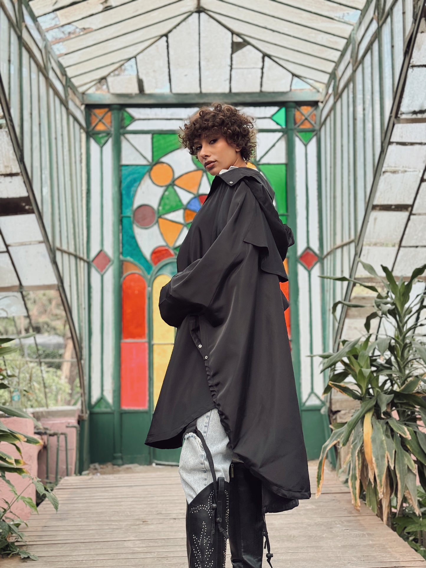 Waterproof cape-black