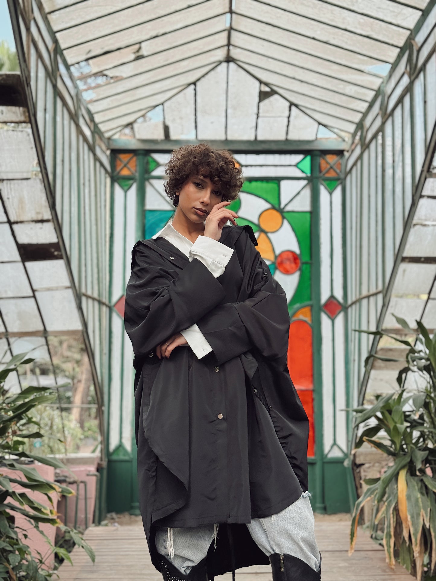Waterproof cape-black