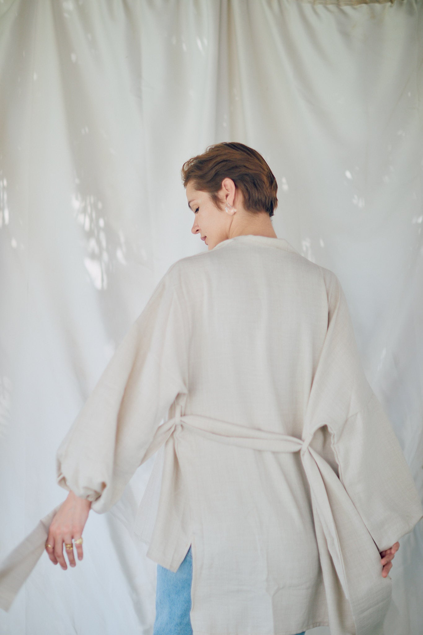 Beige kimono