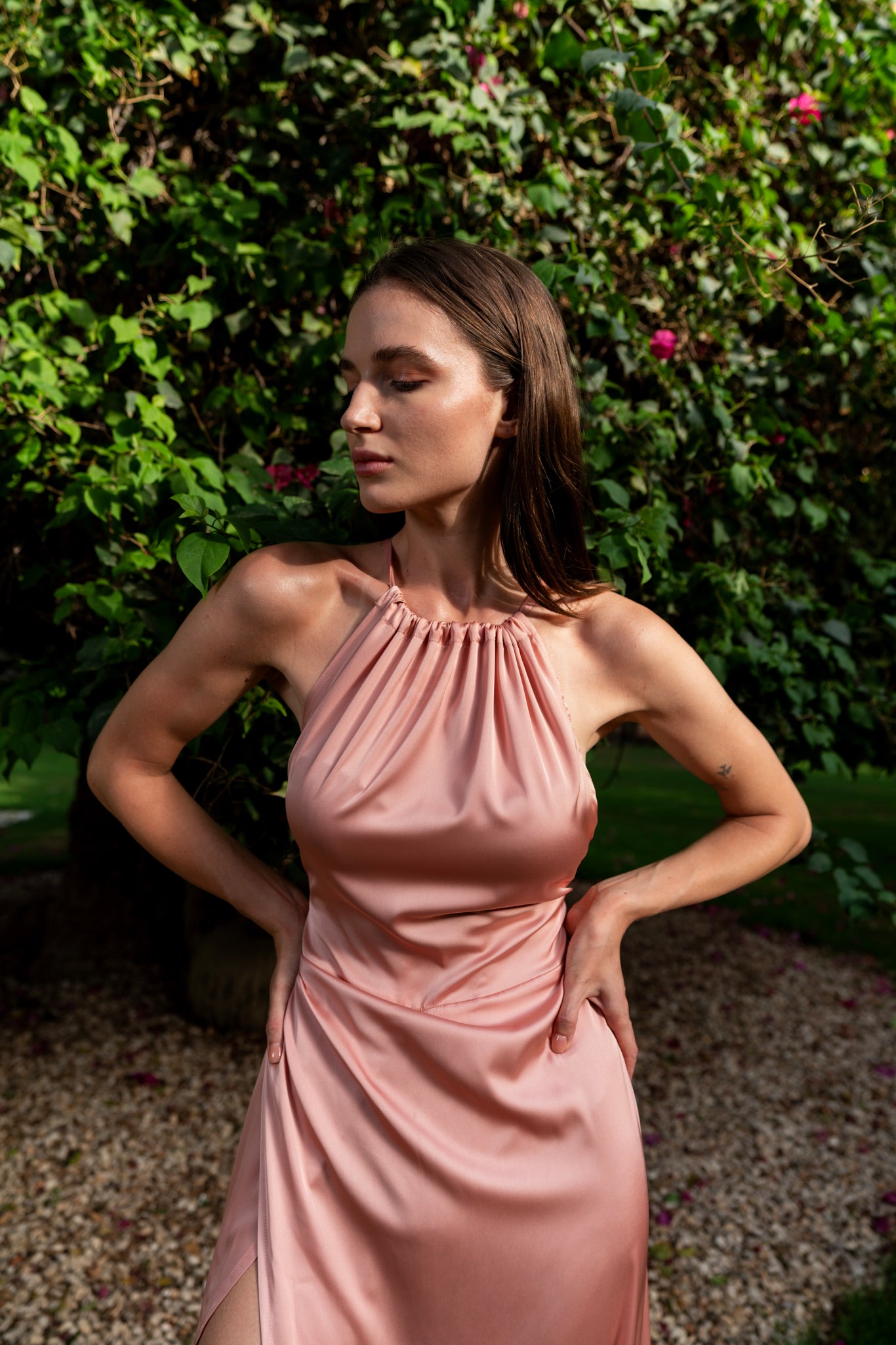 Allure satin dress