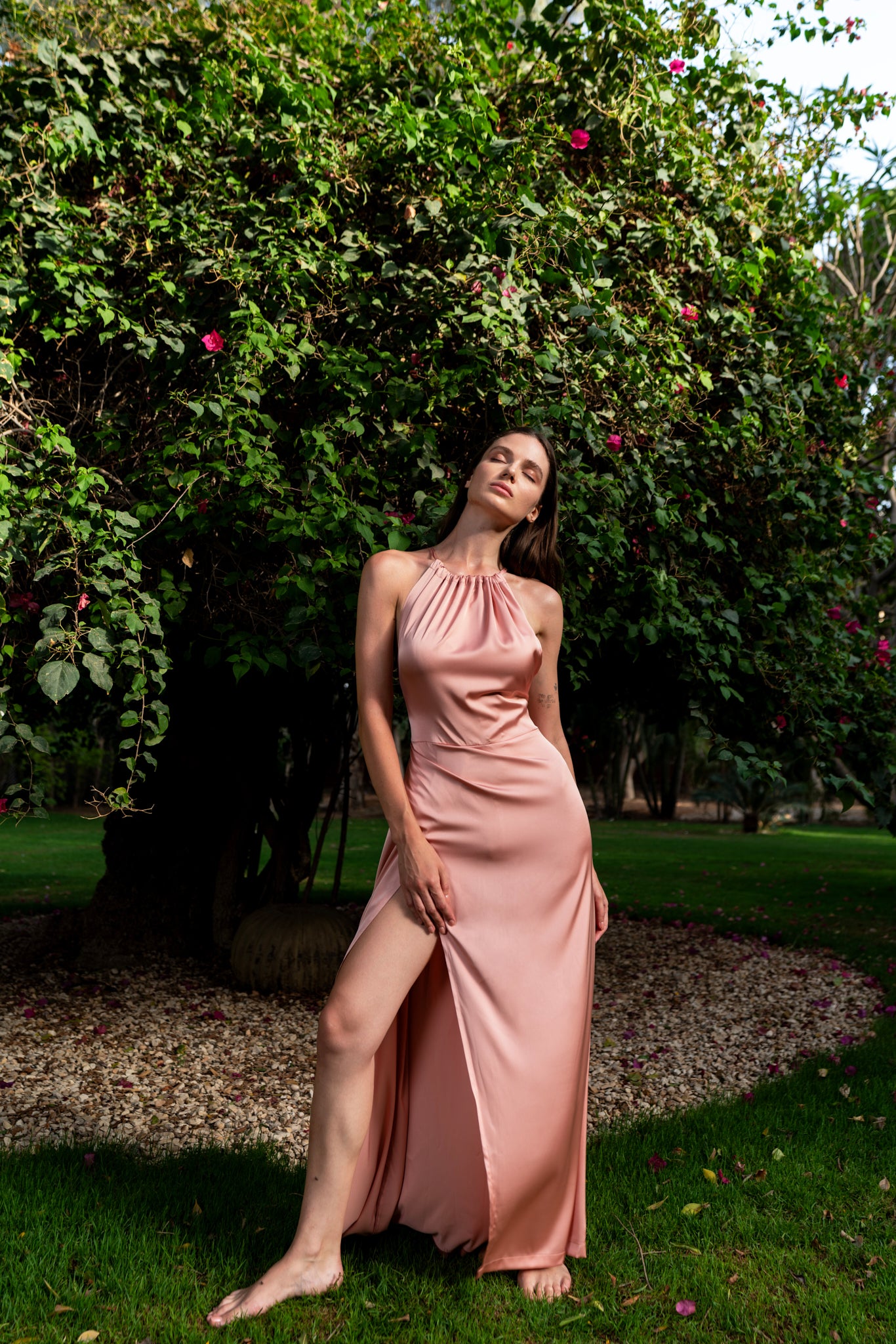 Allure satin dress