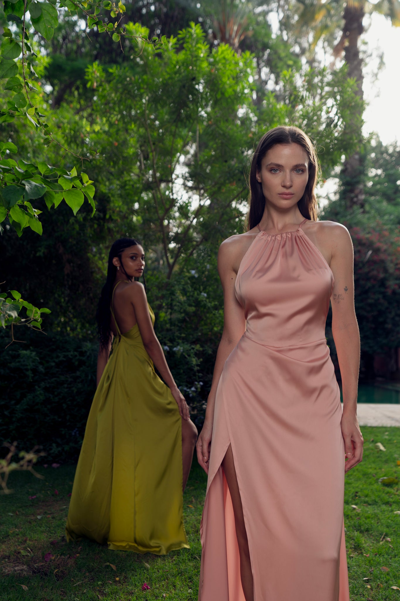 Allure satin dress