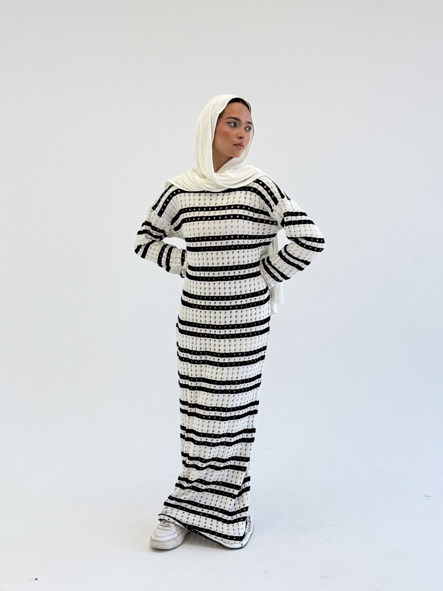 Knitted Dress-black