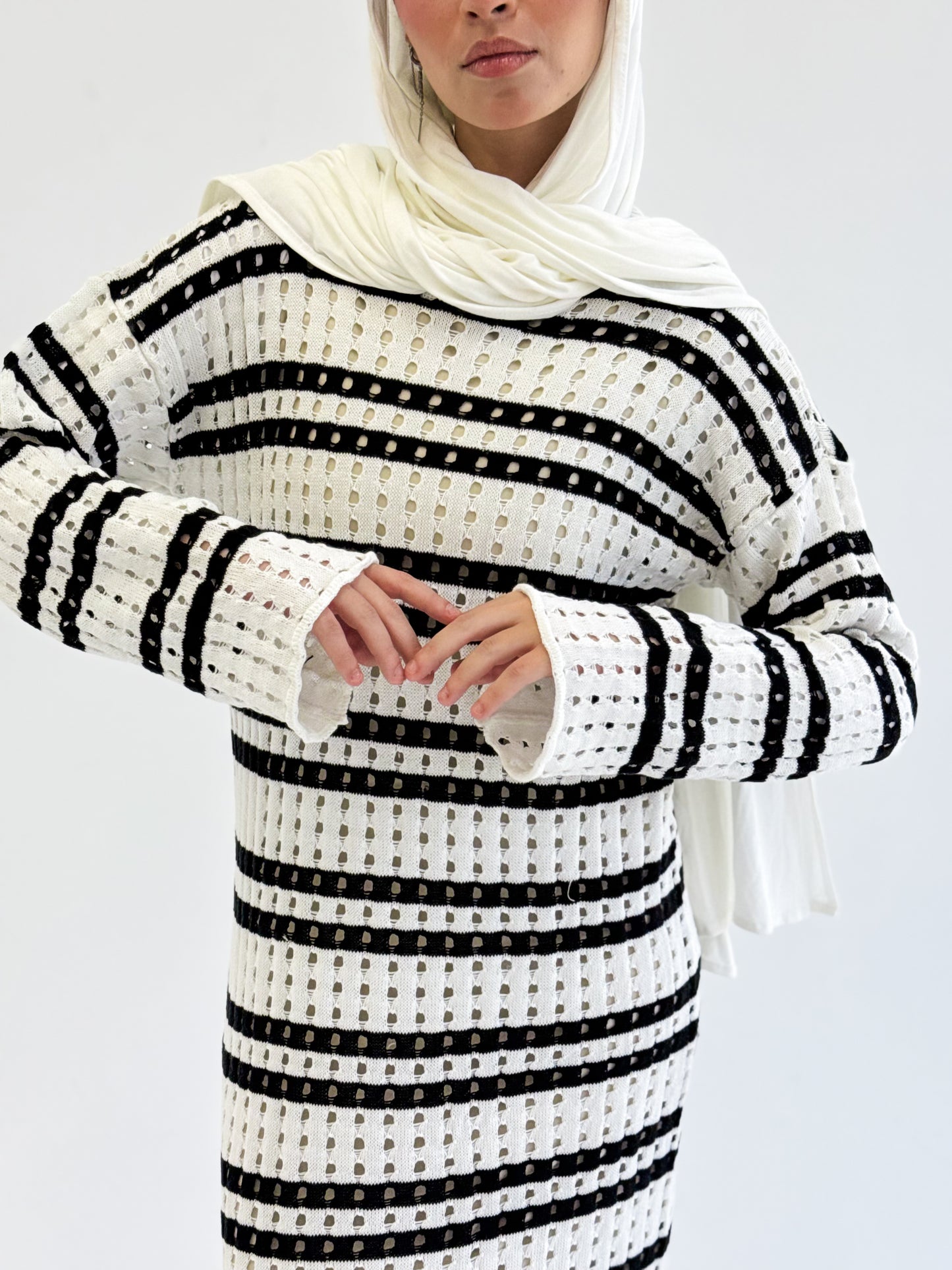Knitted Dress-black