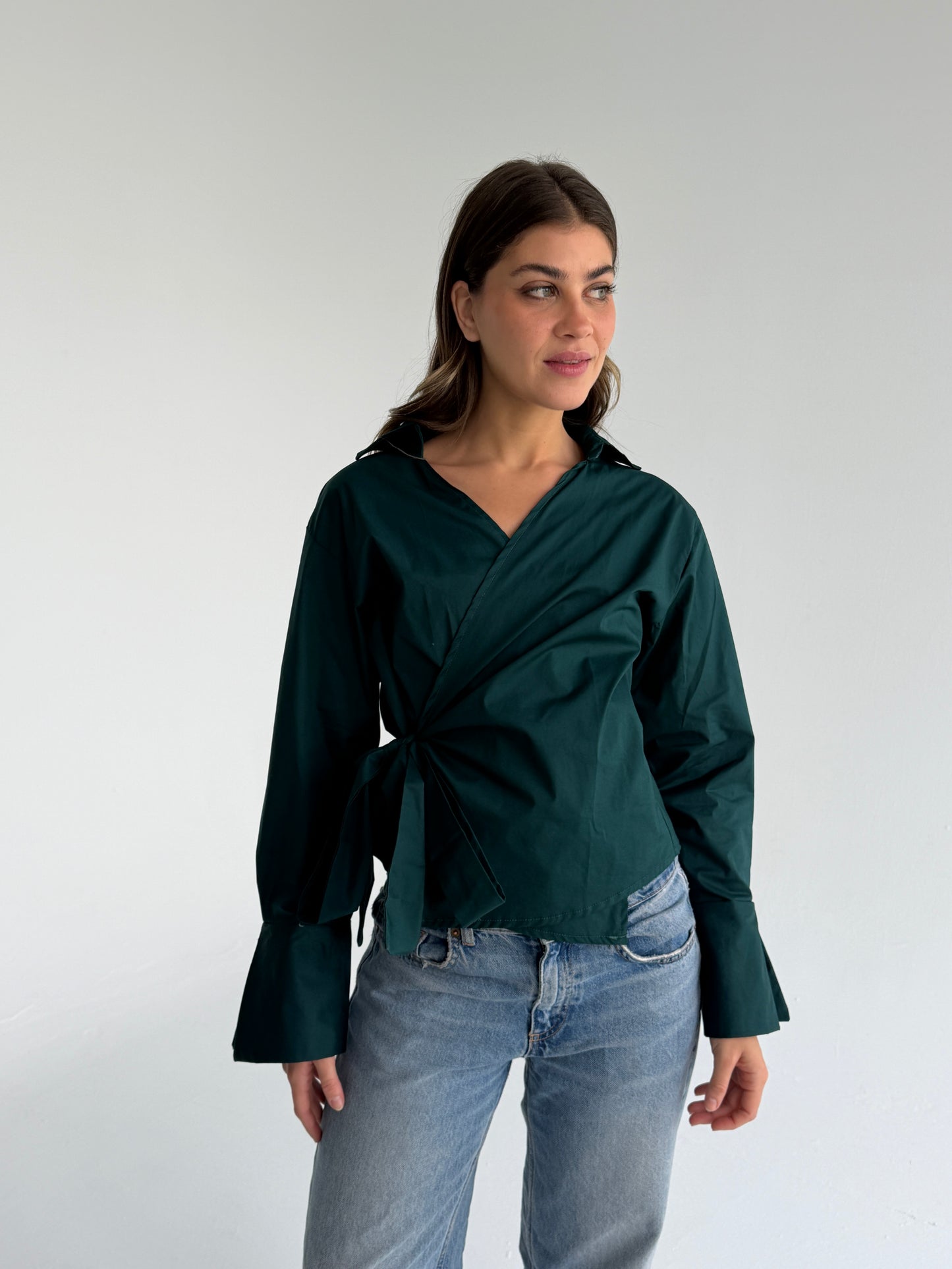 Wrap shirt- Olive