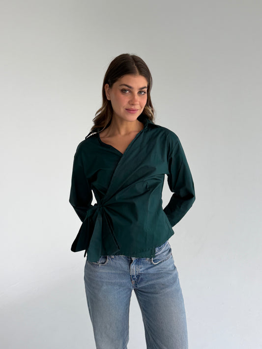 Wrap shirt- Olive