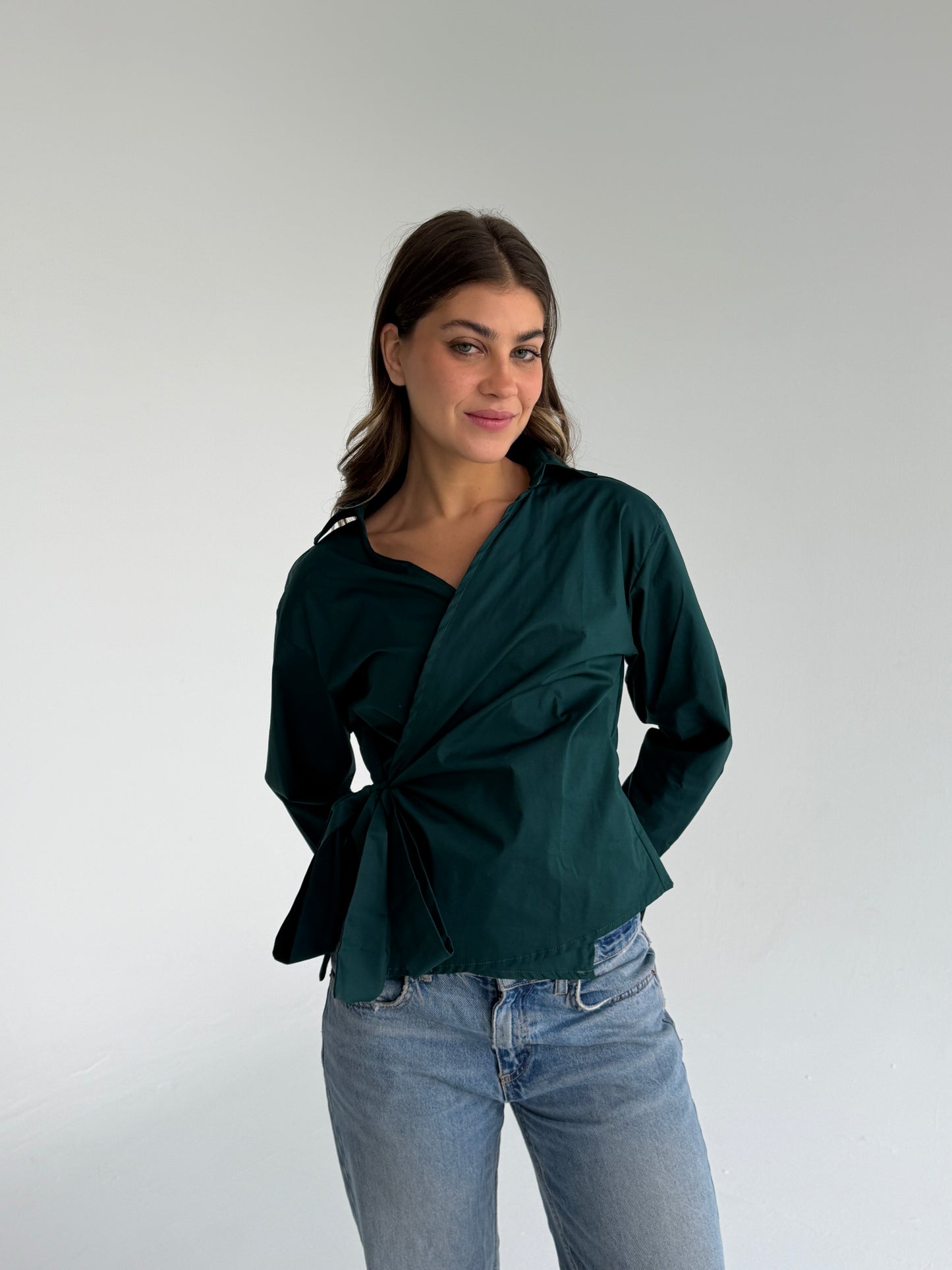 Wrap shirt- Olive
