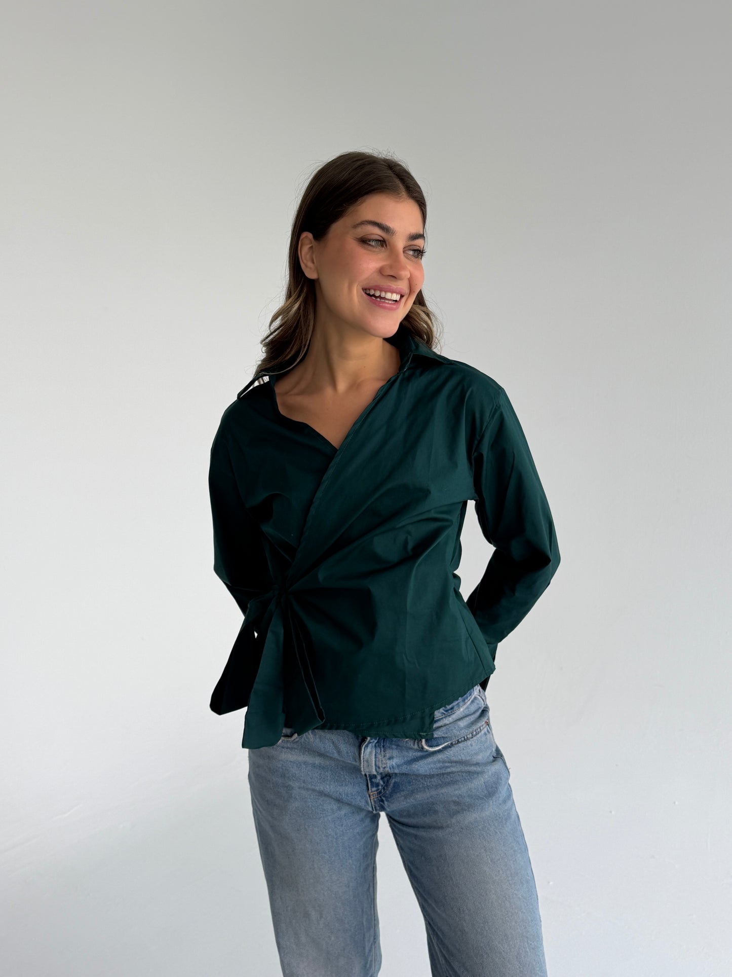 Wrap shirt- Olive