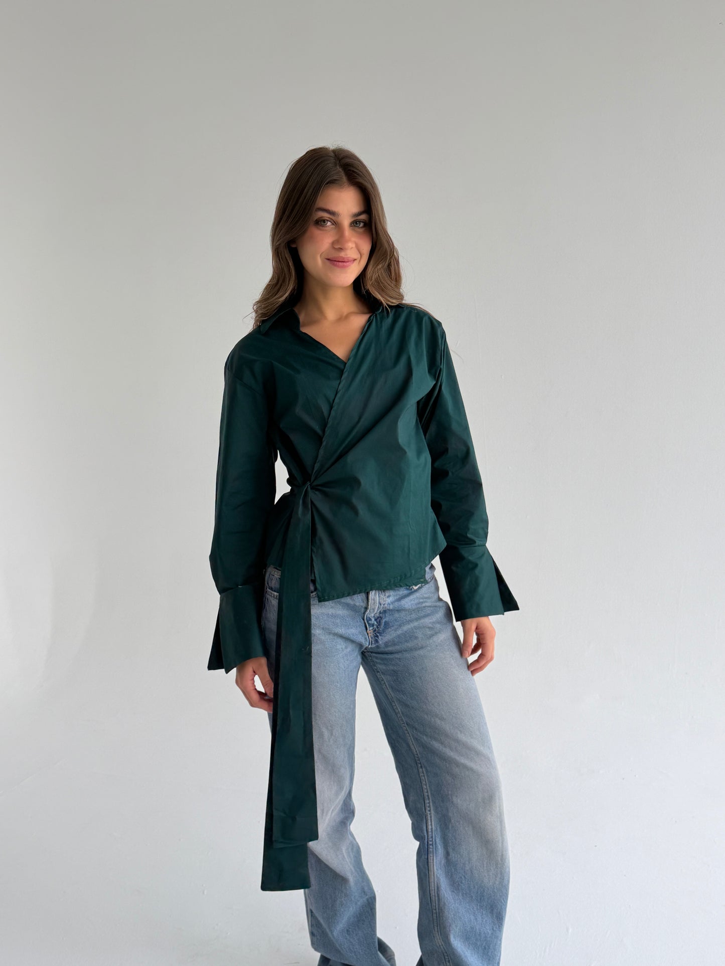 Wrap shirt- Olive