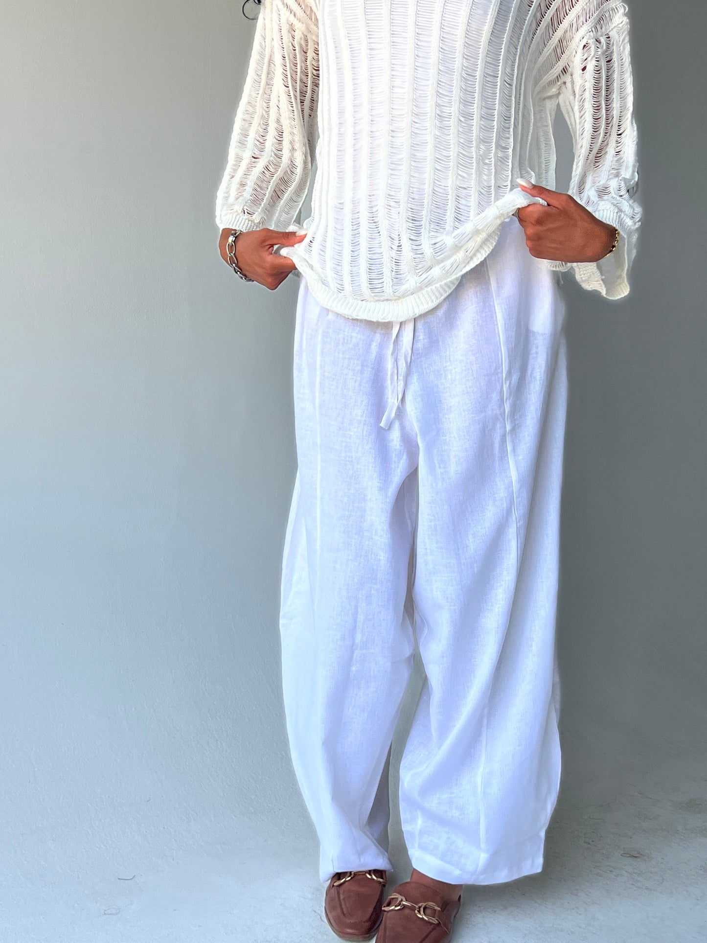 Linen set-White