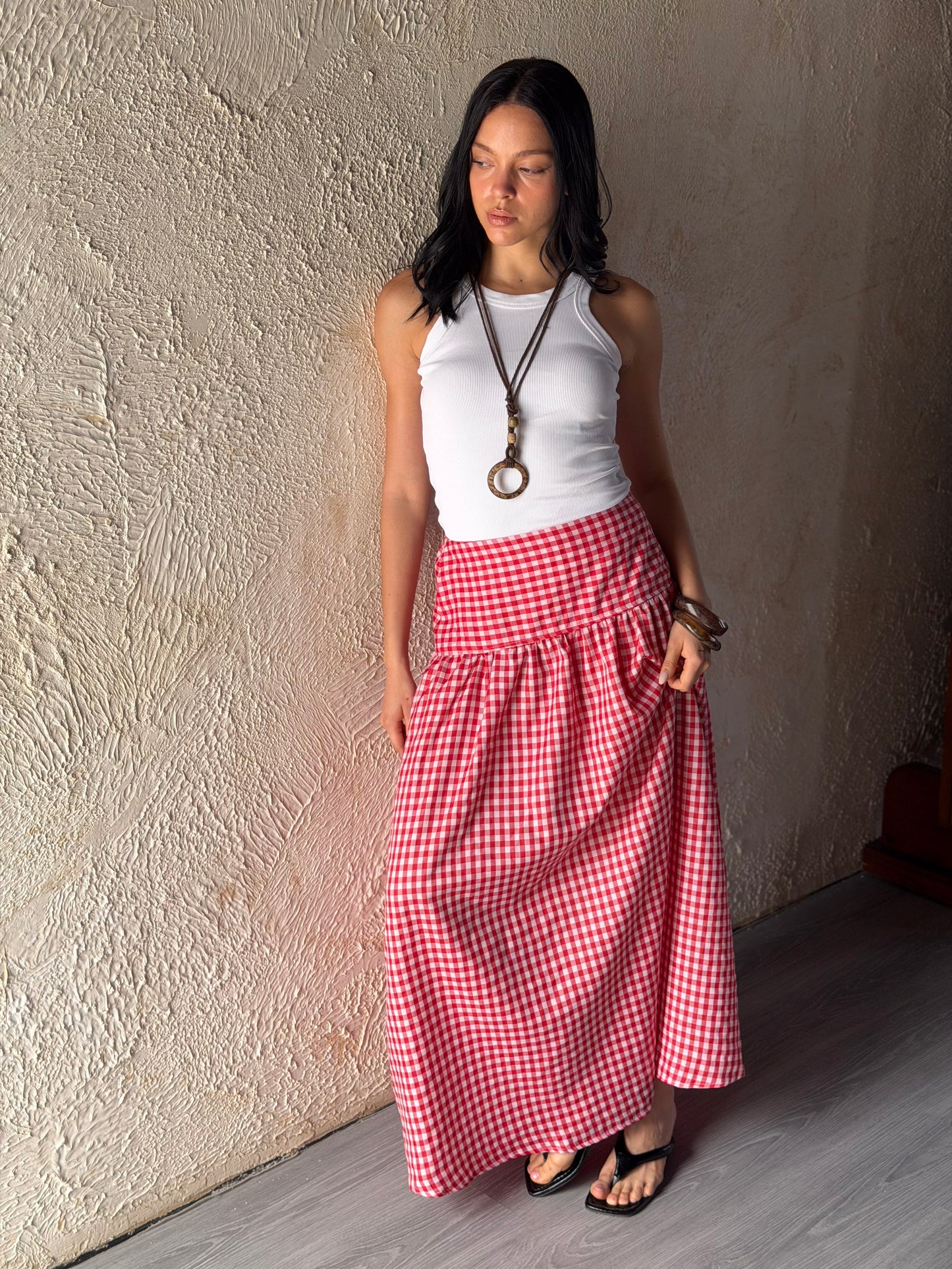 Gingham Skirt