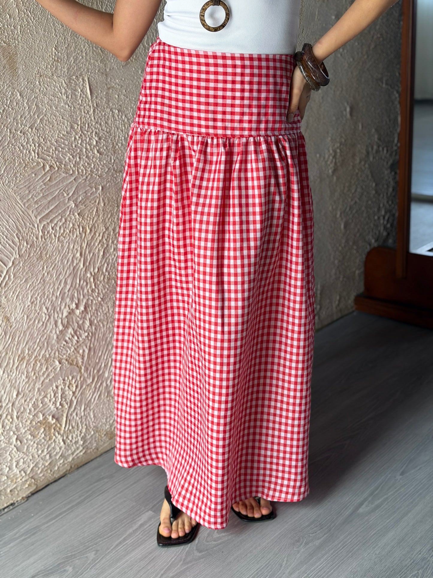 Gingham Skirt