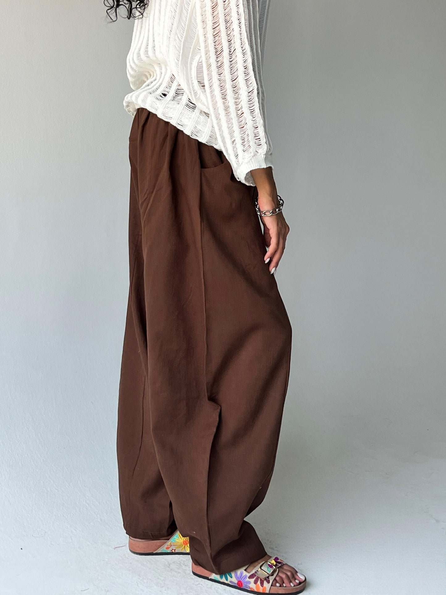 Linen set-Brown