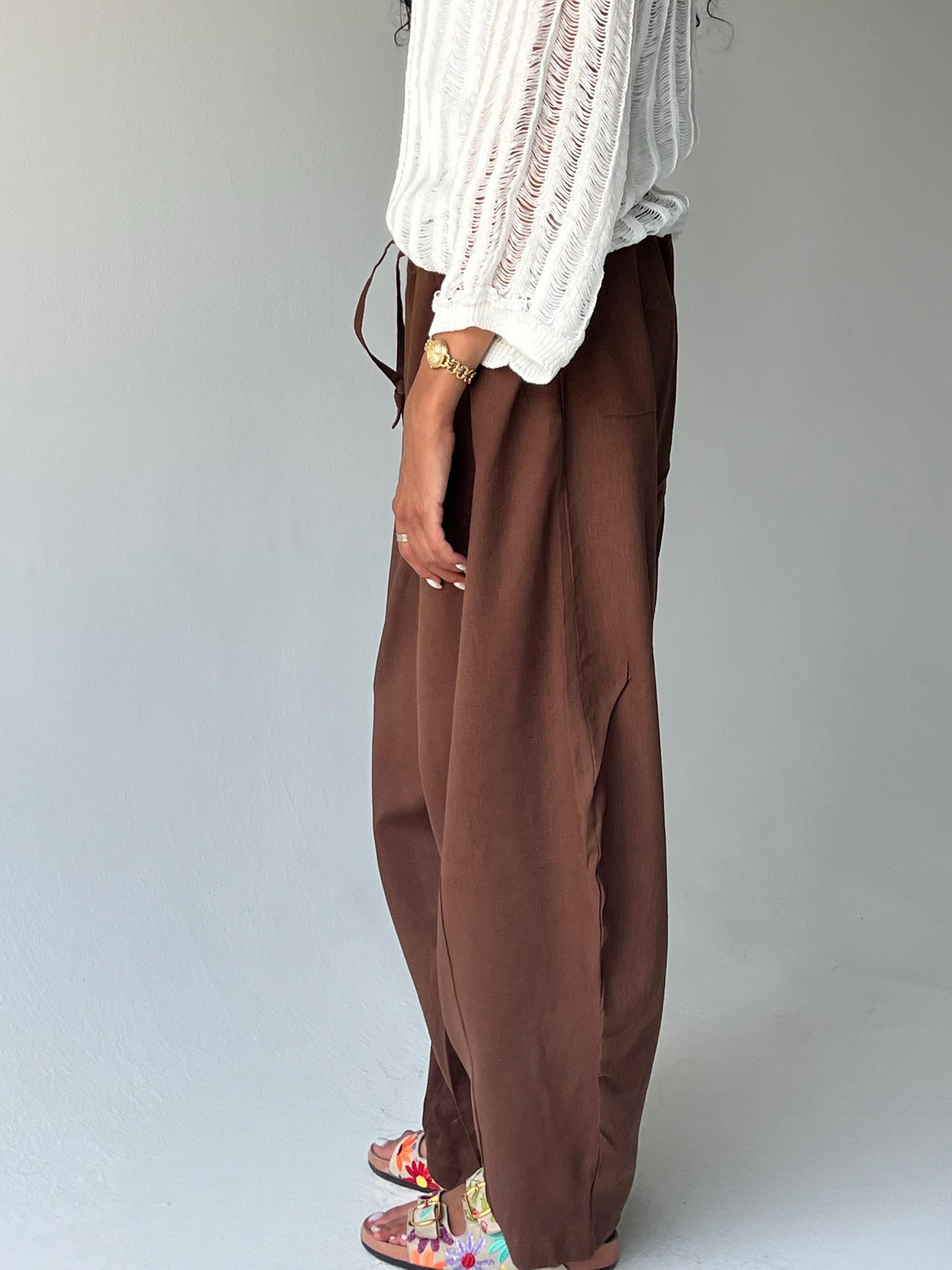 Linen set-Brown