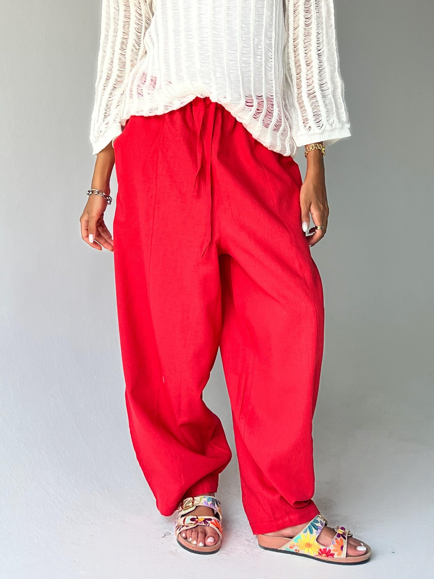 Linen Set-Red