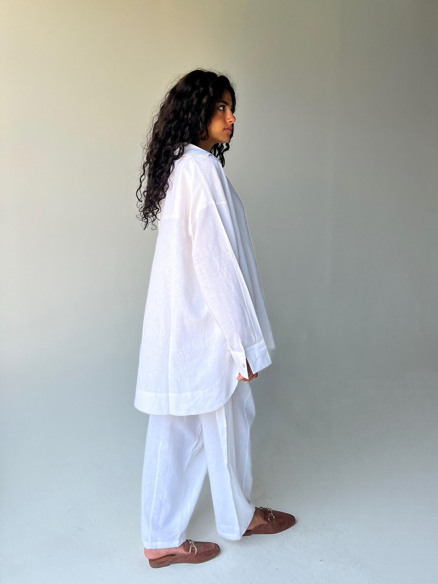 Linen set-White