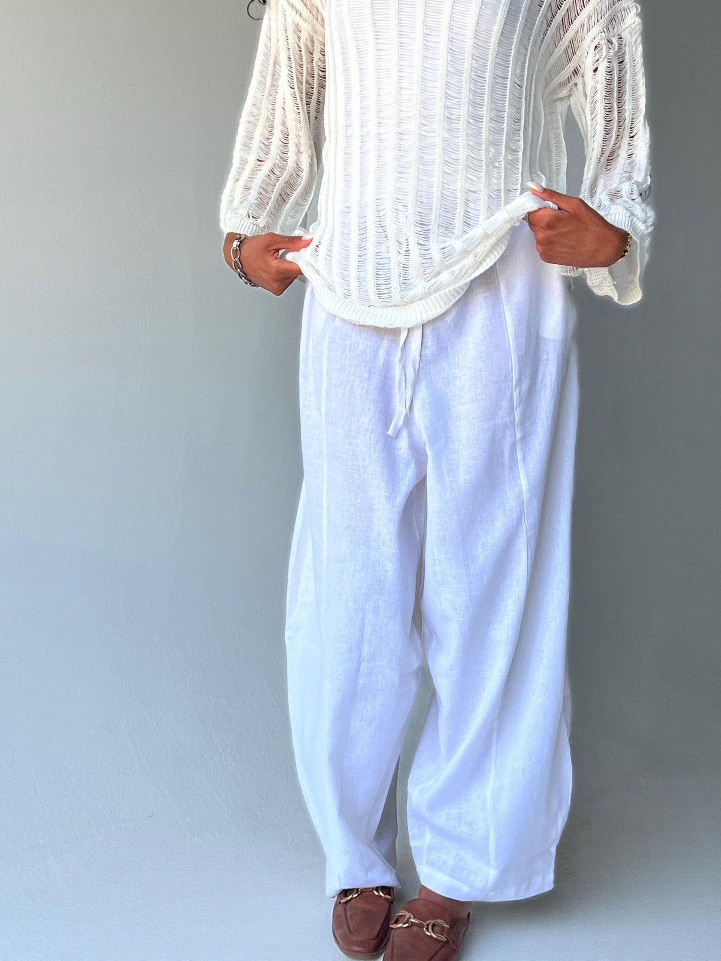 Linen set-White
