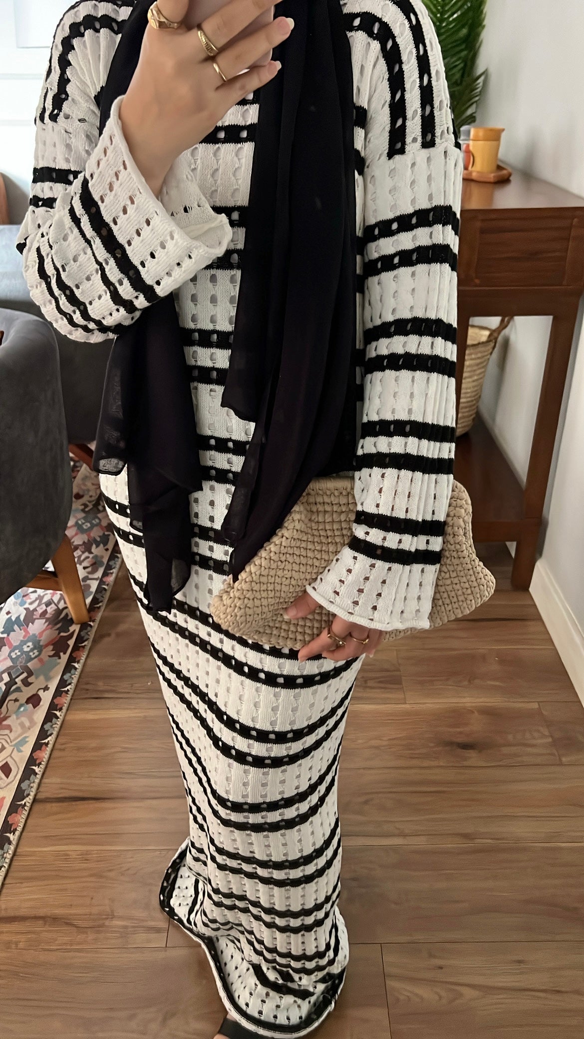 Knit Dress-black