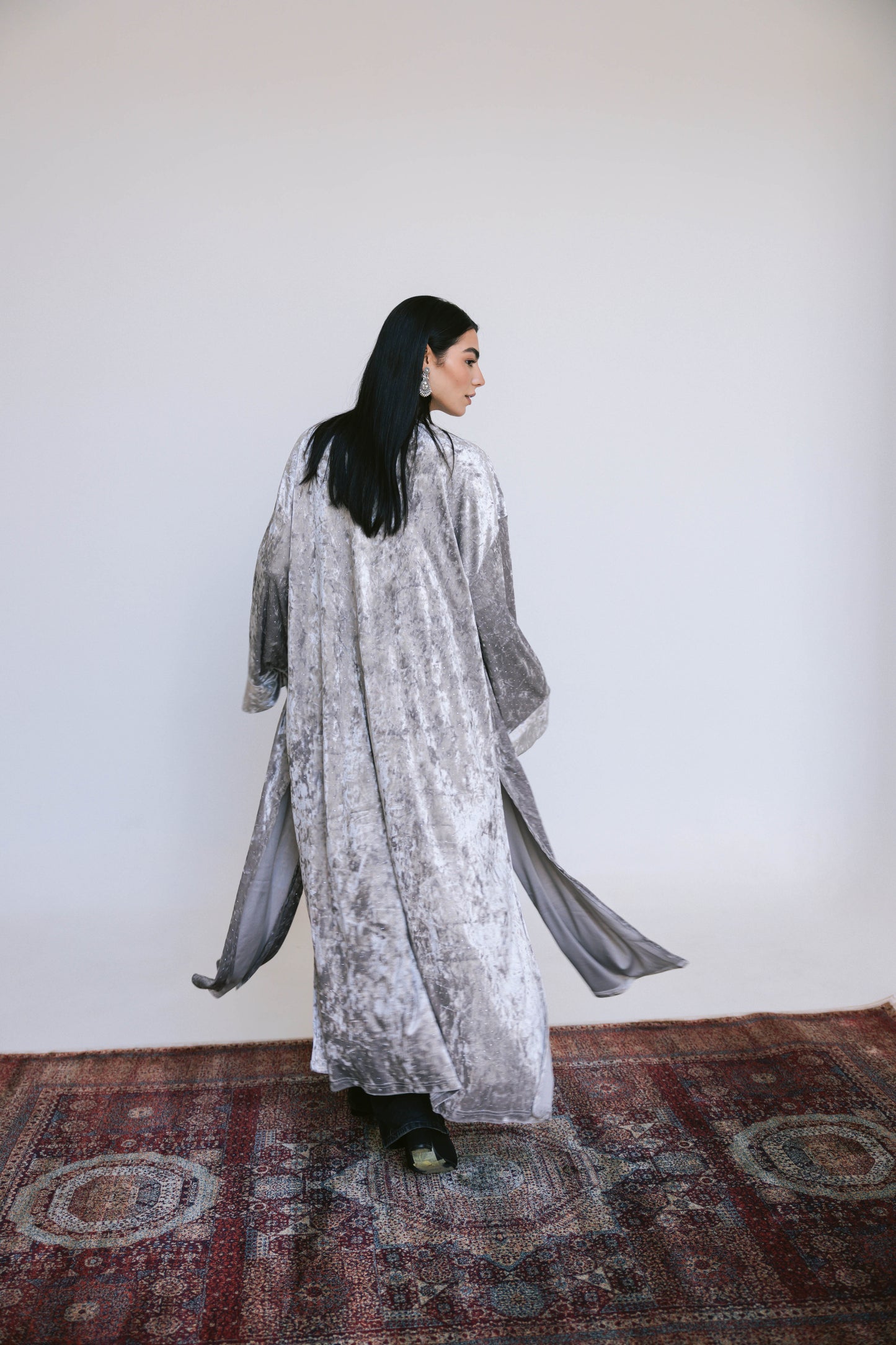 Ramdan moonlight Kimono- silver