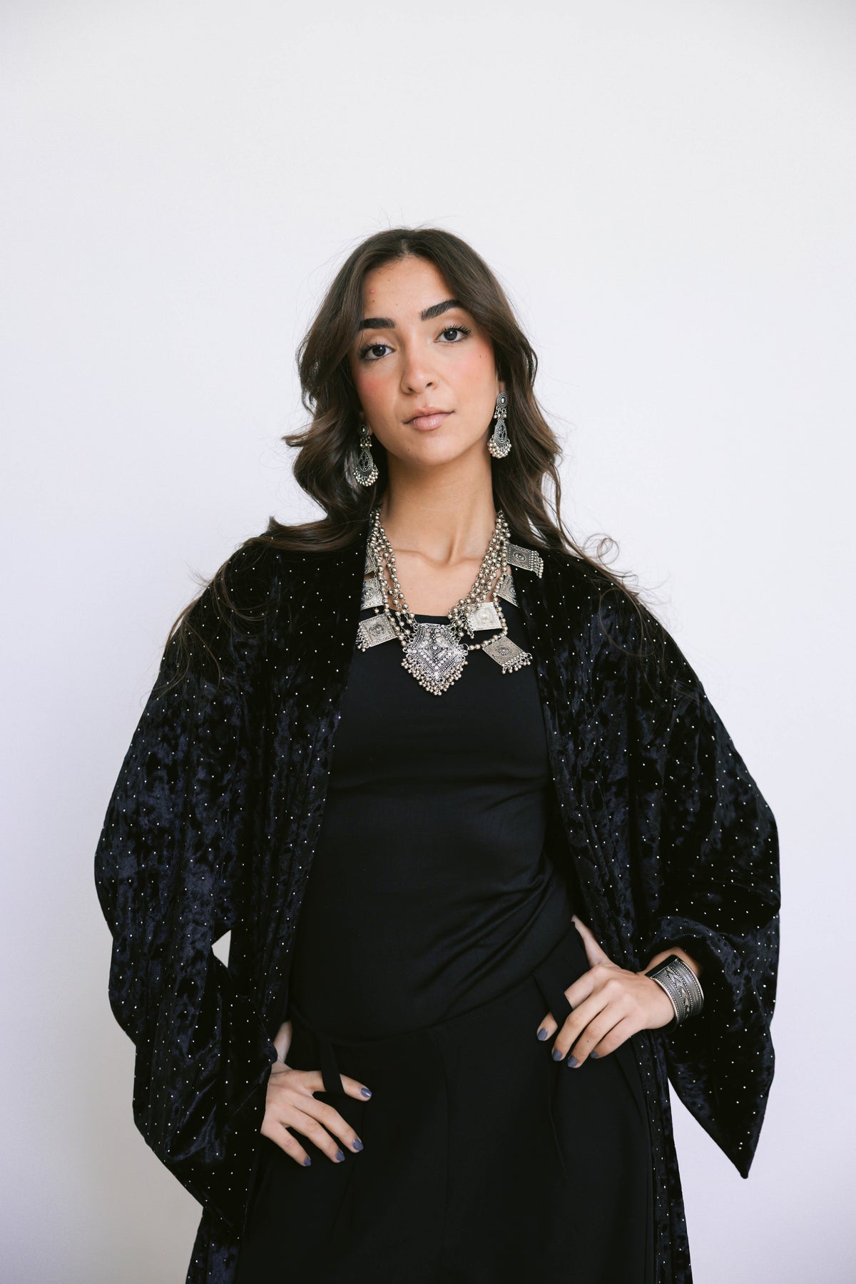 Ramdan moonlight Kimono-black