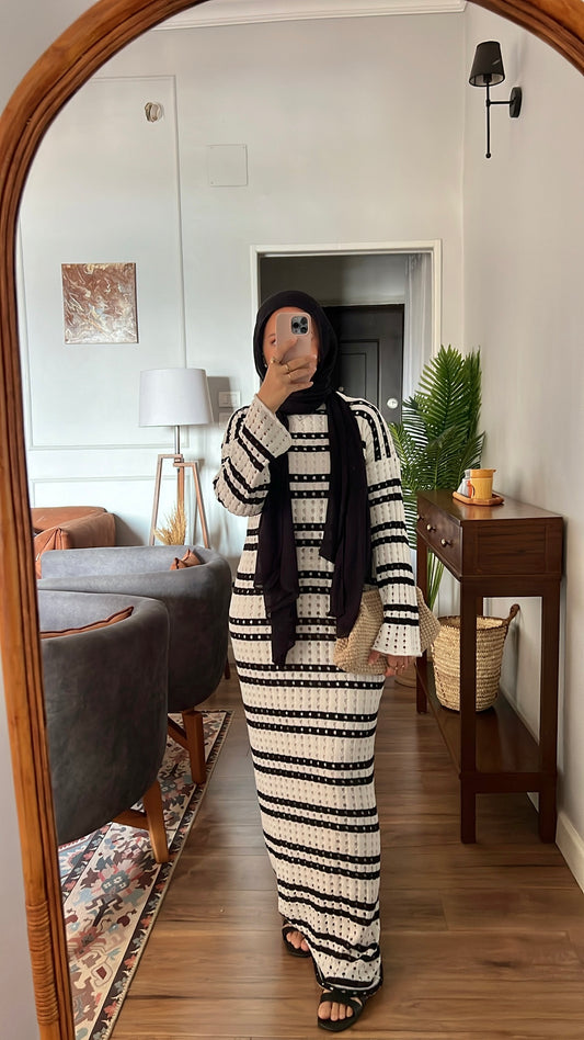 Knit Dress-black