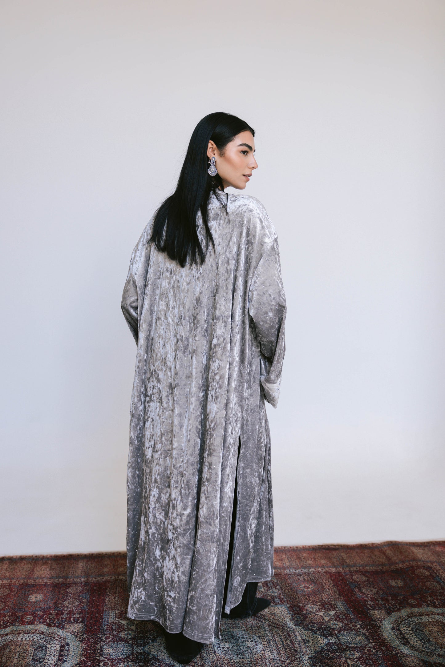 Ramdan moonlight Kimono- silver