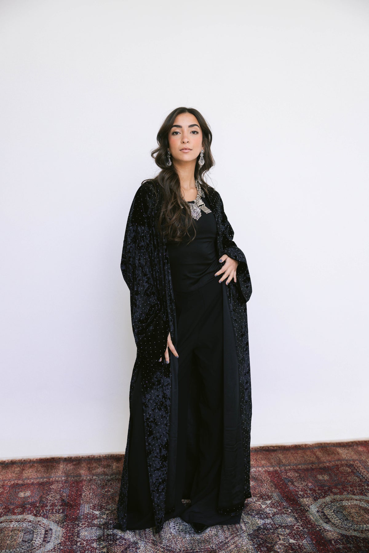 Ramdan moonlight Kimono-black