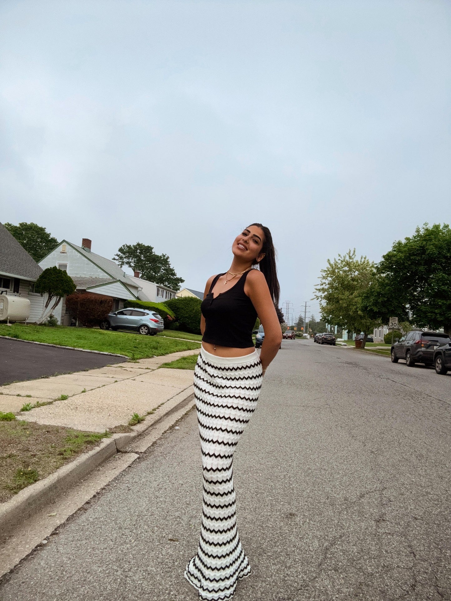 Knit skirt(not lined]