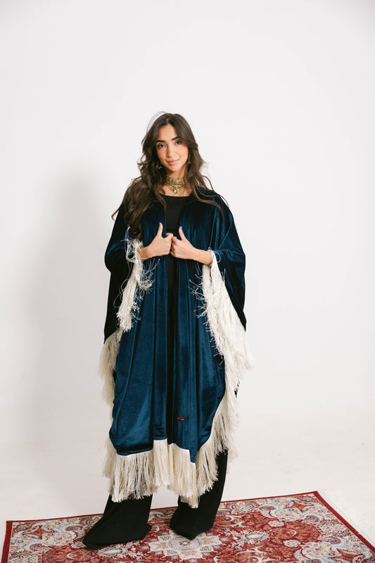 Double face Ramdan shal-blue*black