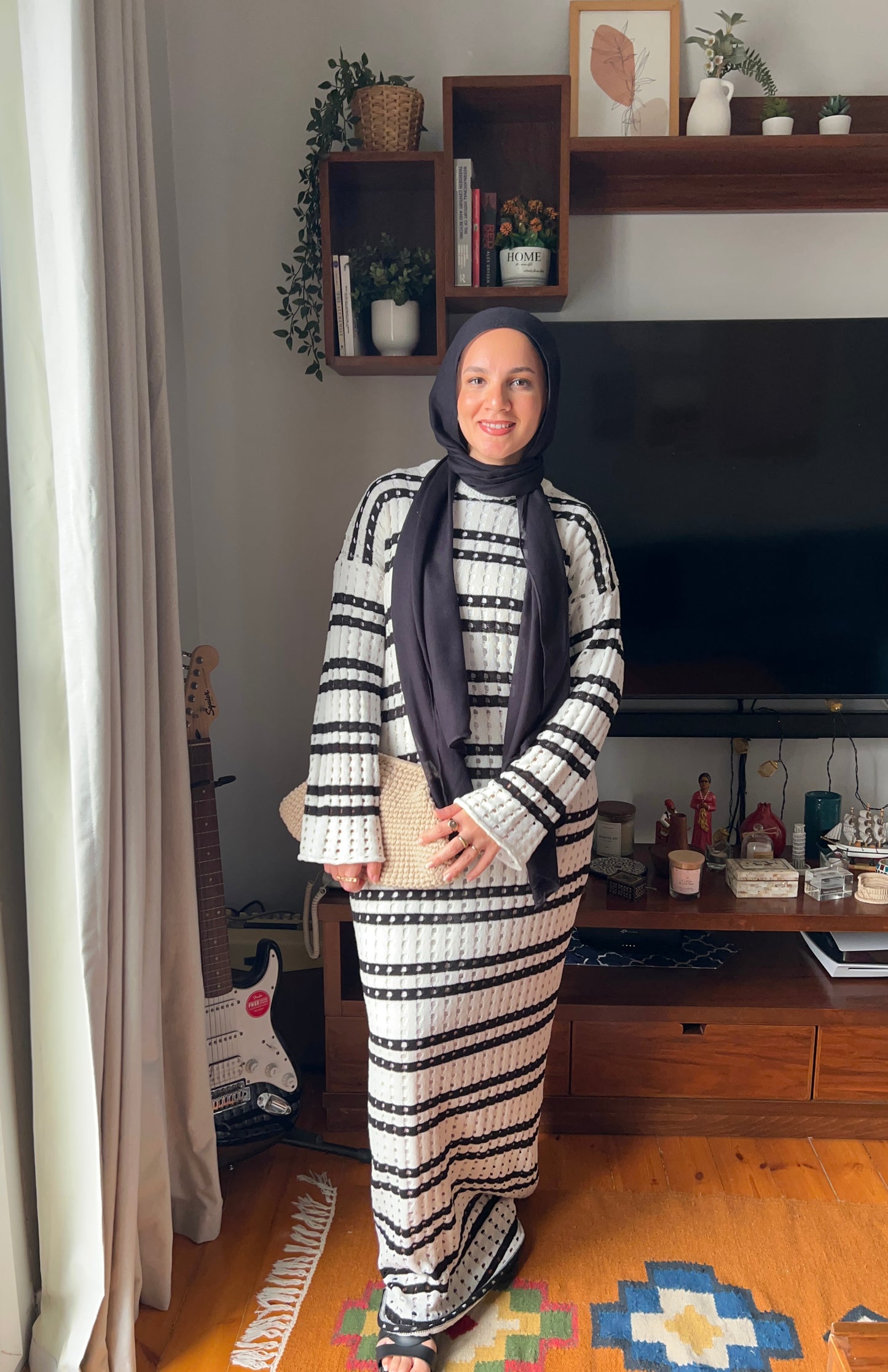 Knit Dress-black
