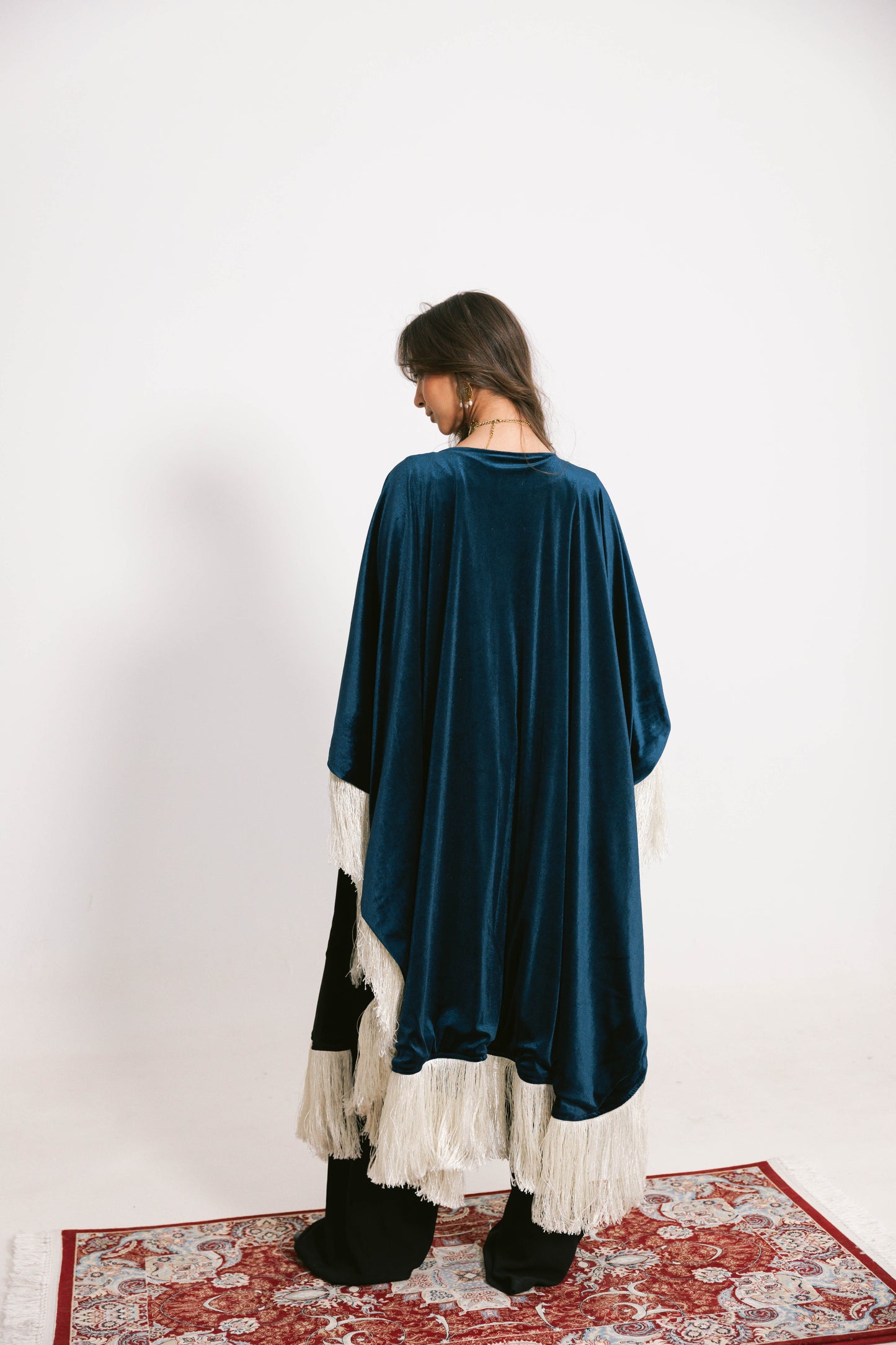 Double face Ramdan shal-blue*black