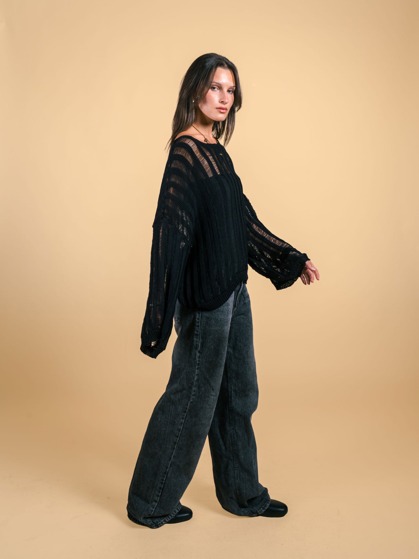Knitted top- Black