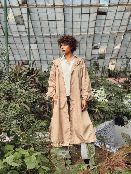 Waterproof coat-beige