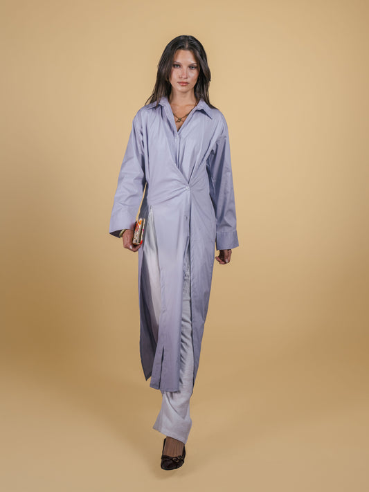Poplin Gardigan-gray