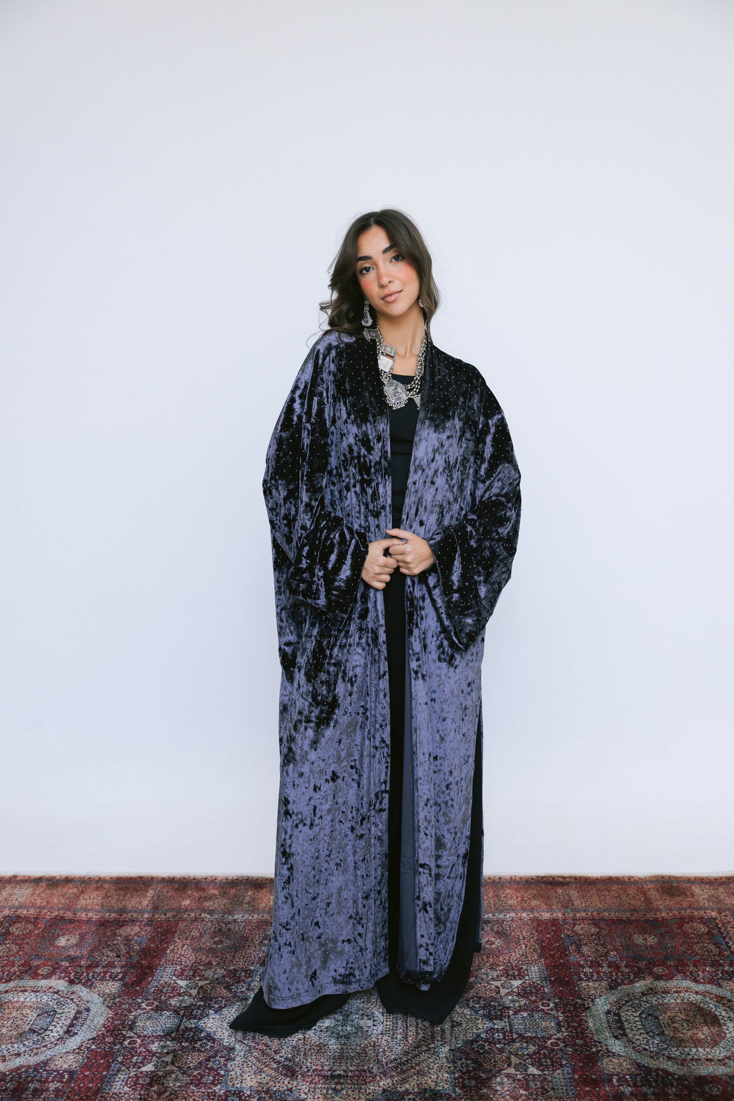 Ramdan moonlight Kimono-Navy