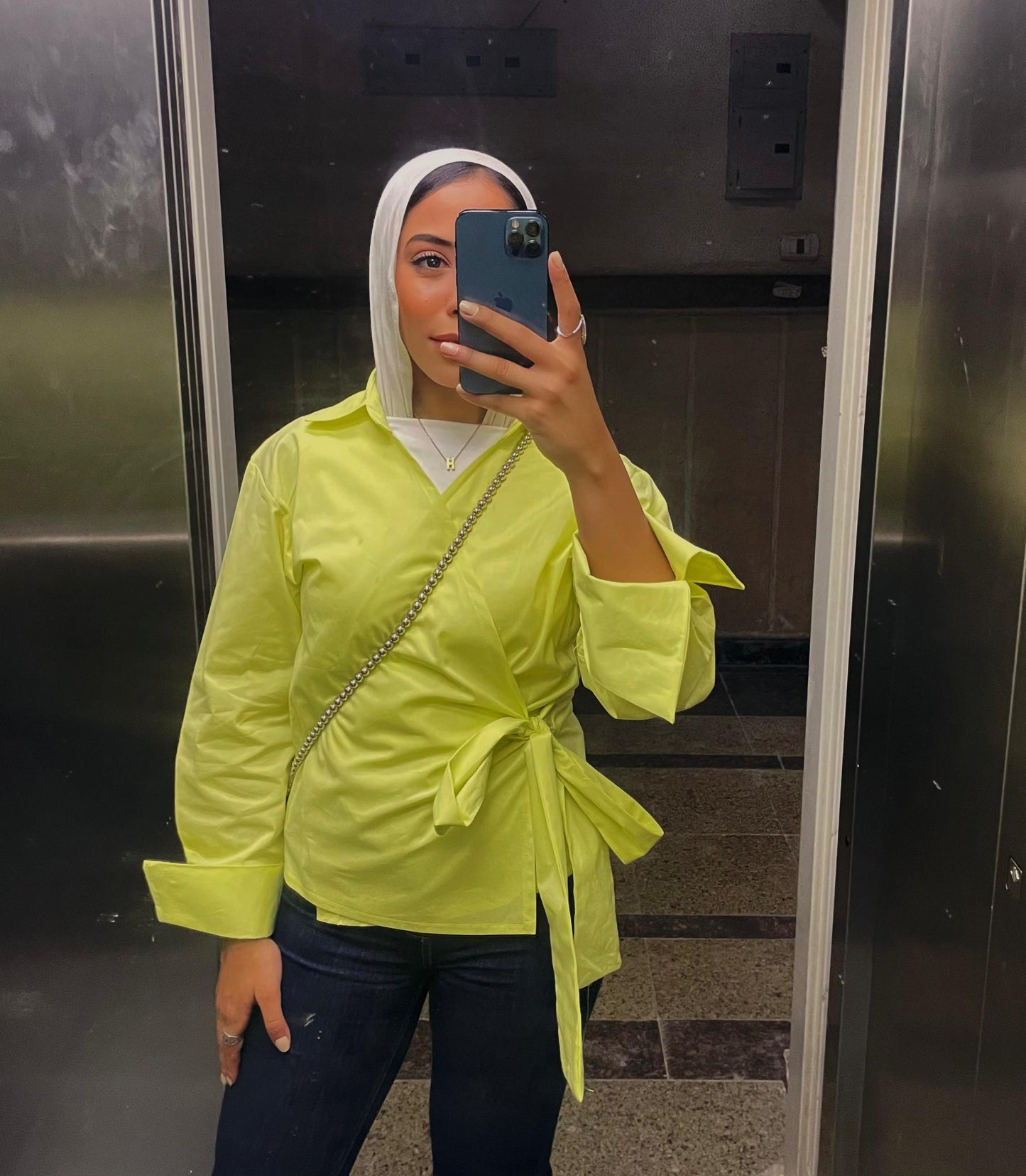 Wrap shirt-butter yellow