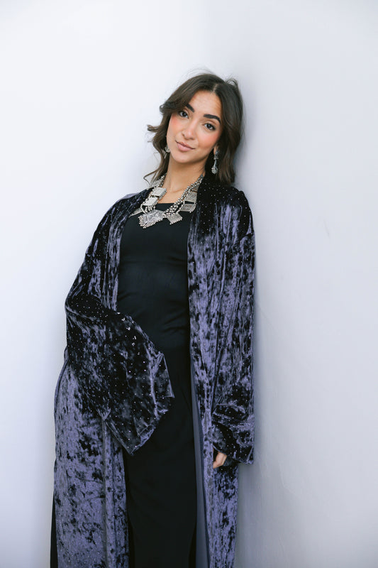 Ramdan moonlight Kimono-Navy