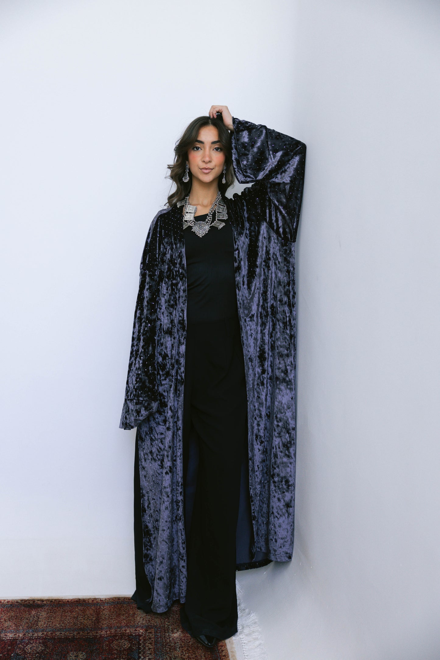 Ramdan moonlight Kimono-Navy